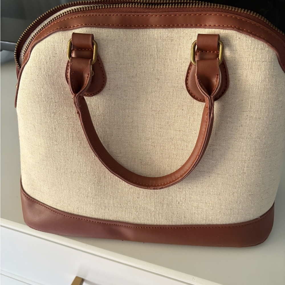 Disney Mickey Embroidered Satchel - Beige, Brown, Red, Yellow - Picture 2 of 4